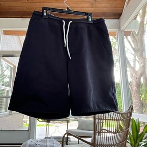 Black Adidas skateboarding shorts